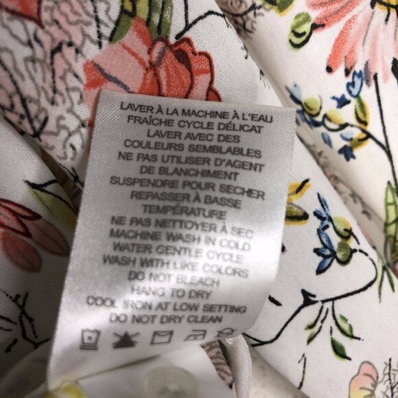 Belle Vere Womens Floral V neck Top Size M - Picture 4 of 6